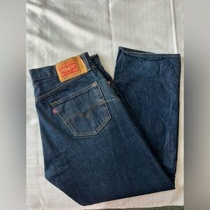 Levi's Men's Dark Indigo Straight Jeans